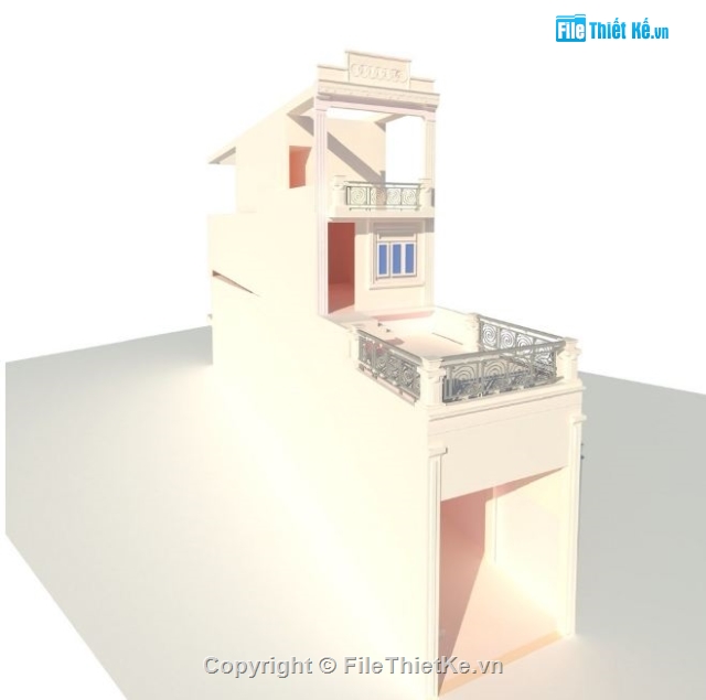 Nhà lệch tầng,Nhà phố 4 tầng,Nhà phố 3 tầng,nhà phố 4x25.5m,bản vẽ nhà phố 3 tầng 1 tum